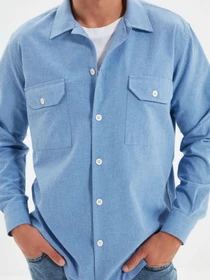 Рубашки Trendyol модель TMNAW22GO0341/Indigo Фото