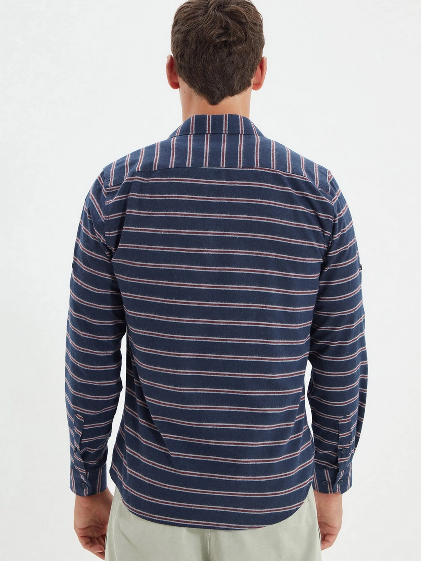 Рубашки Trendyol модель TMNAW22GO0362/Lacivert Рубашки Trendyol модель TMNAW22GO0362/Lacivert Фото
