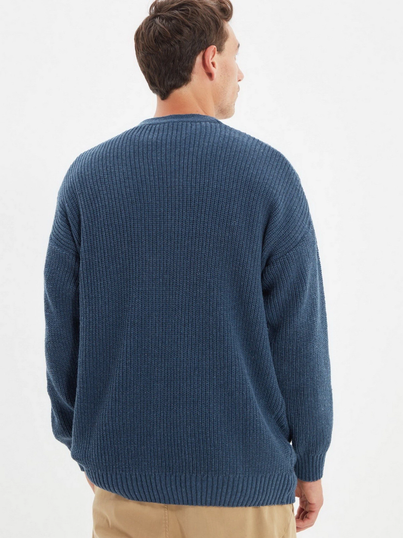 Светри та кардигани Trendyol модель TMNAW22HI0151/Indigo Светри та кардигани Trendyol модель TMNAW22HI0151/Indigo Фото
