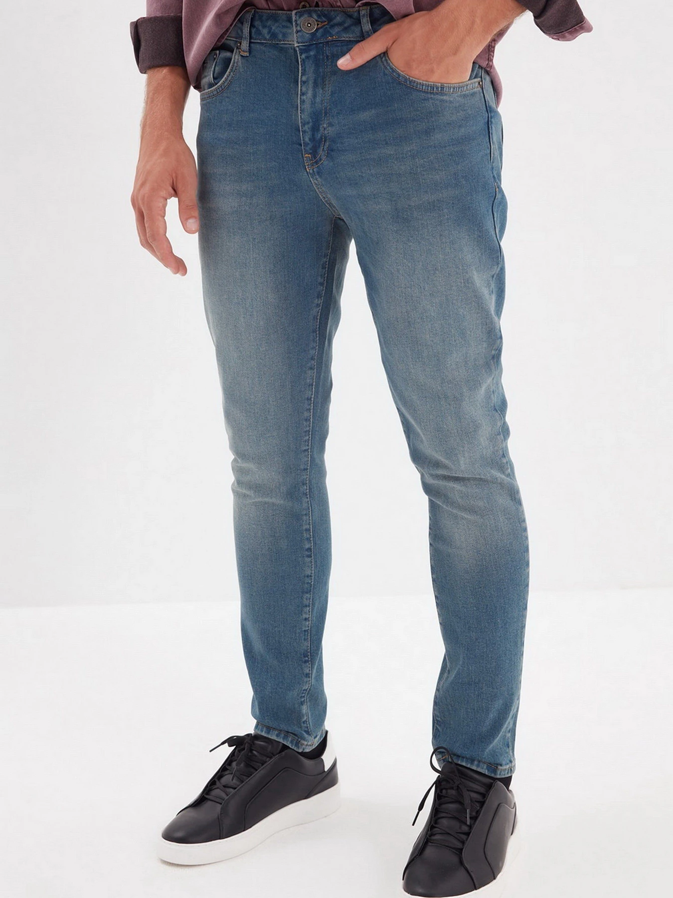 Джинси Trendyol Skinny модель TMNAW22JE0019/Indigo Фото