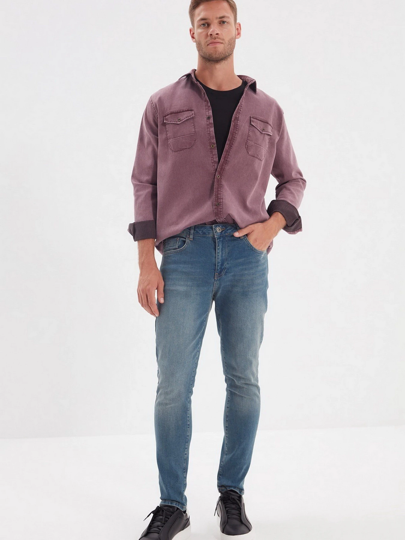 Джинси Trendyol Skinny модель TMNAW22JE0019/Indigo Фото