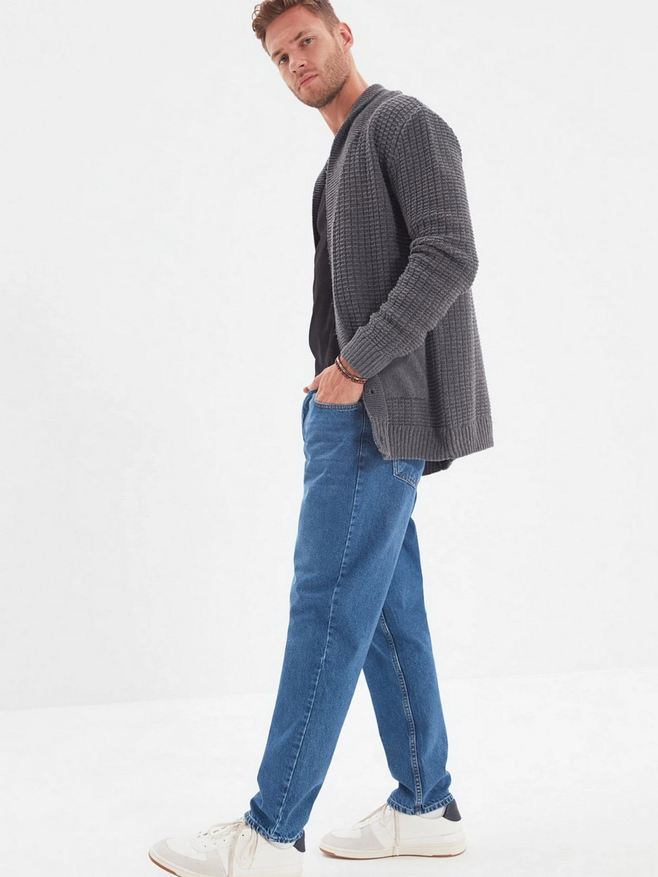 Джинсы Trendyol Relax модель TMNAW22JE0027/Indigo Фото