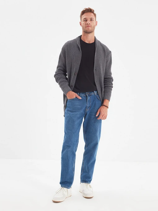 Джинсы Trendyol Relax модель TMNAW22JE0027/Indigo Фото