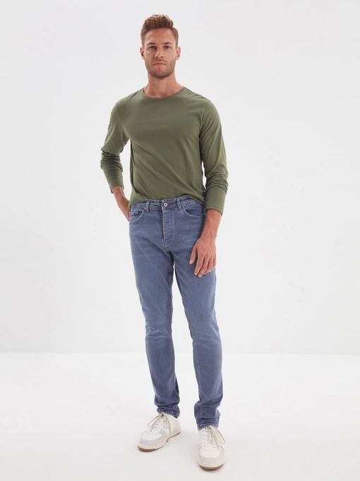 Джинсы Trendyol Slim модель TMNAW22JE0028/Mavi Фото