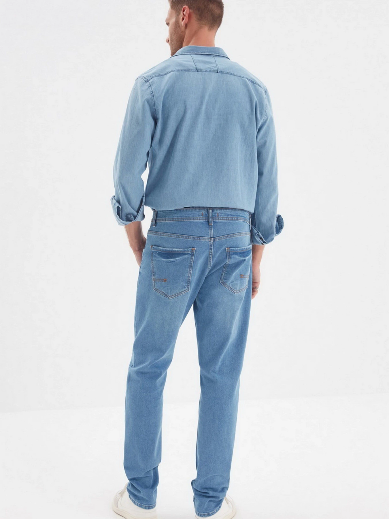 Джинси Trendyol Slim модель TMNAW22JE0043/Mavi Фото