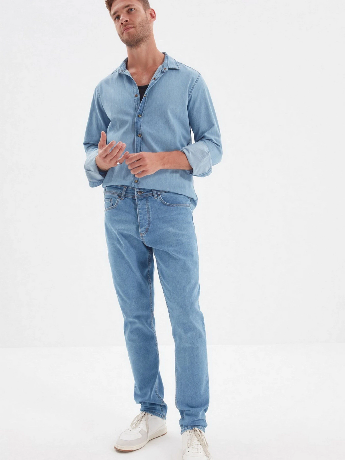 Джинси Trendyol Slim модель TMNAW22JE0043/Mavi Фото