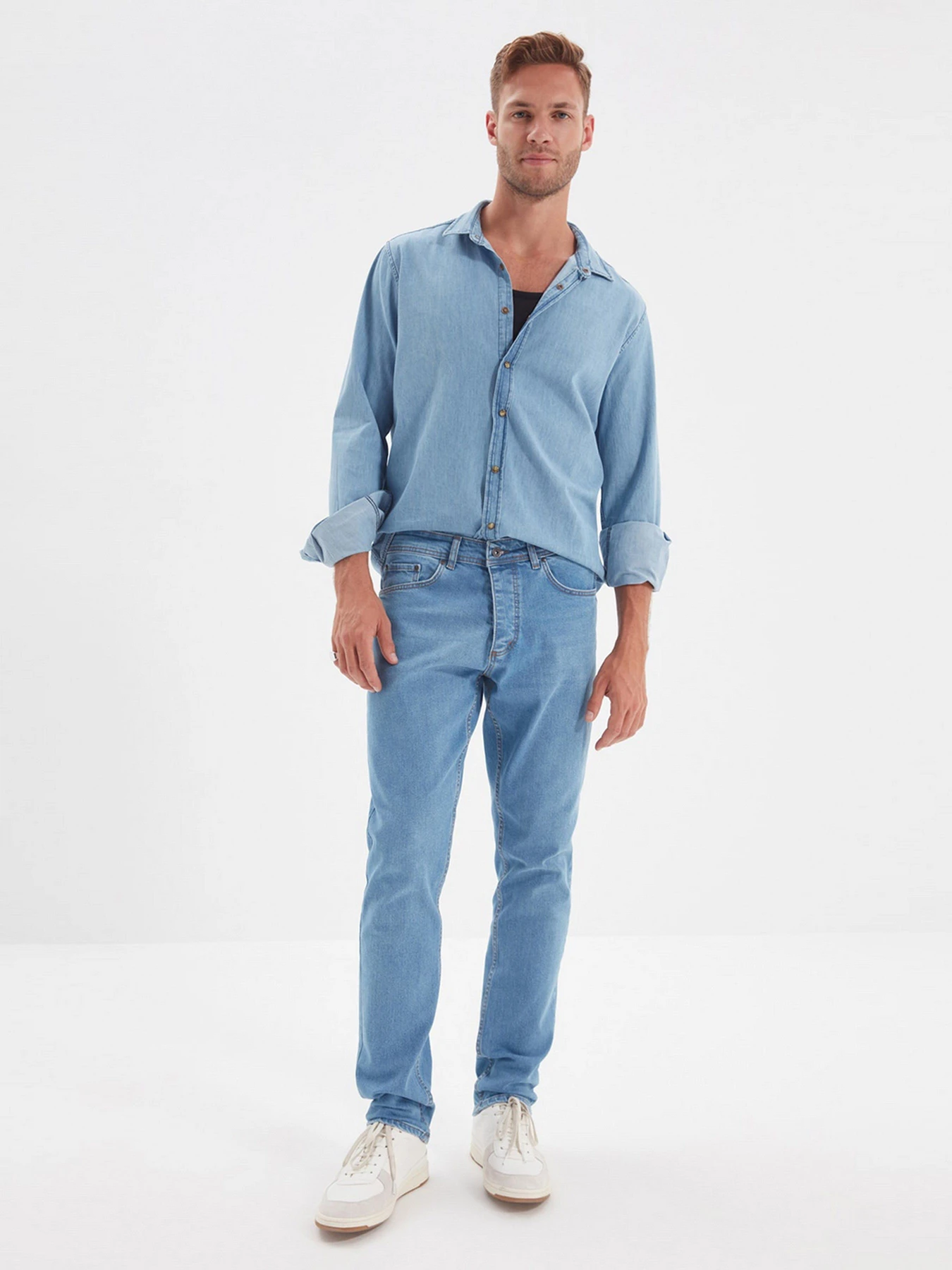 Джинси Trendyol Slim модель TMNAW22JE0043/Mavi Фото