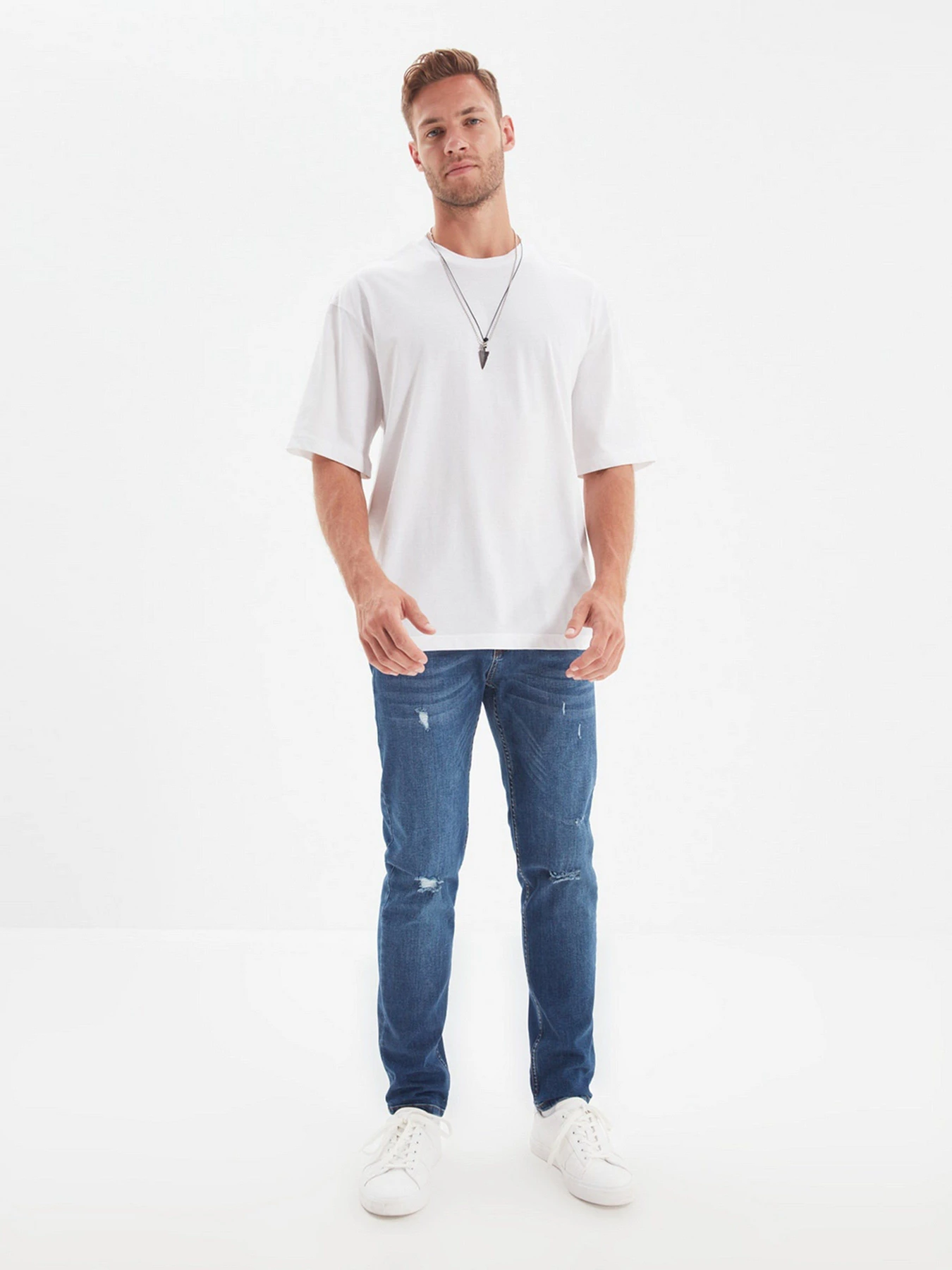 Джинси Trendyol Slim модель TMNAW22JE0061/Indigo Фото