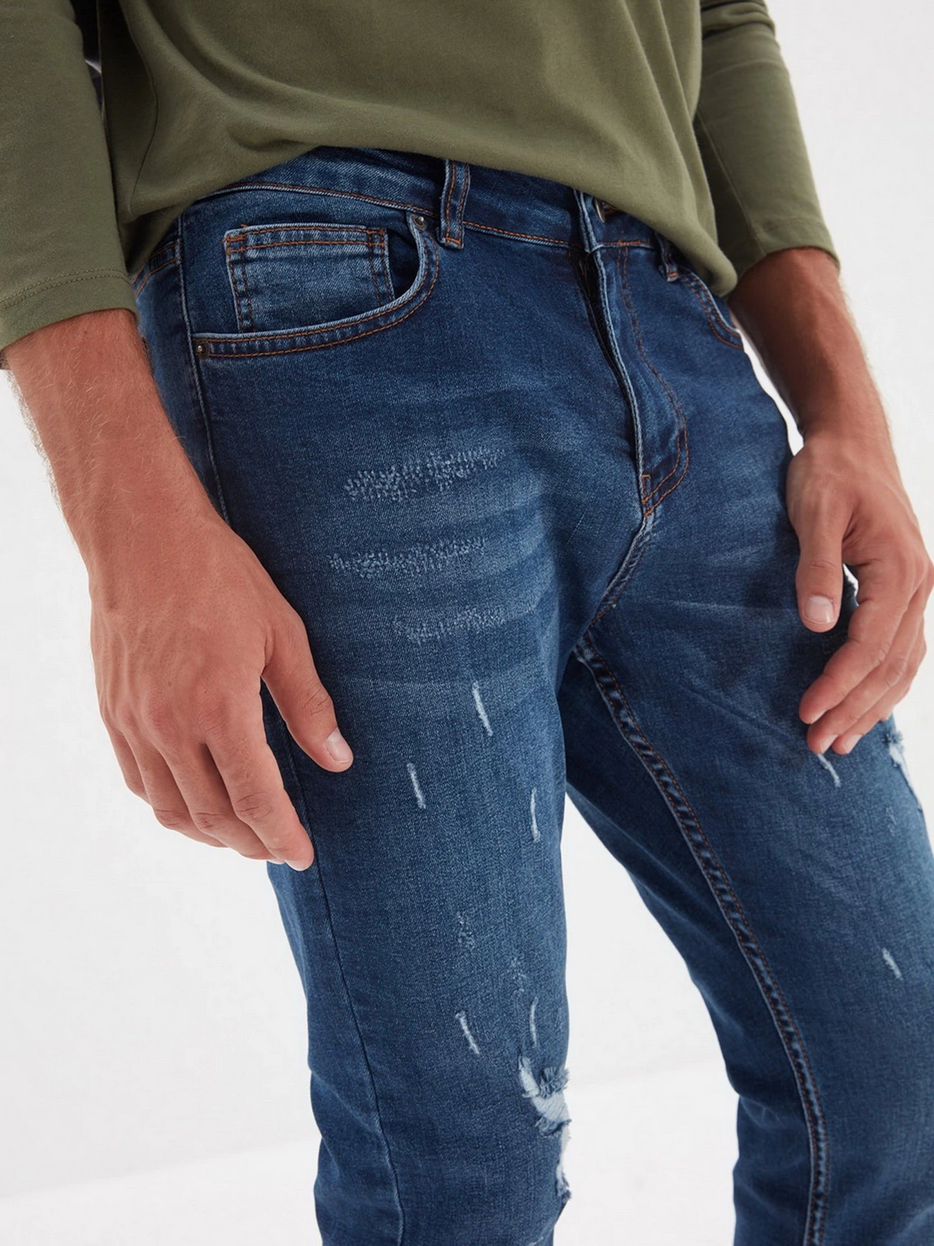 Джинси Trendyol Skinny модель TMNAW22JE0063/Indigo Джинси Trendyol Skinny модель TMNAW22JE0063/Indigo Фото