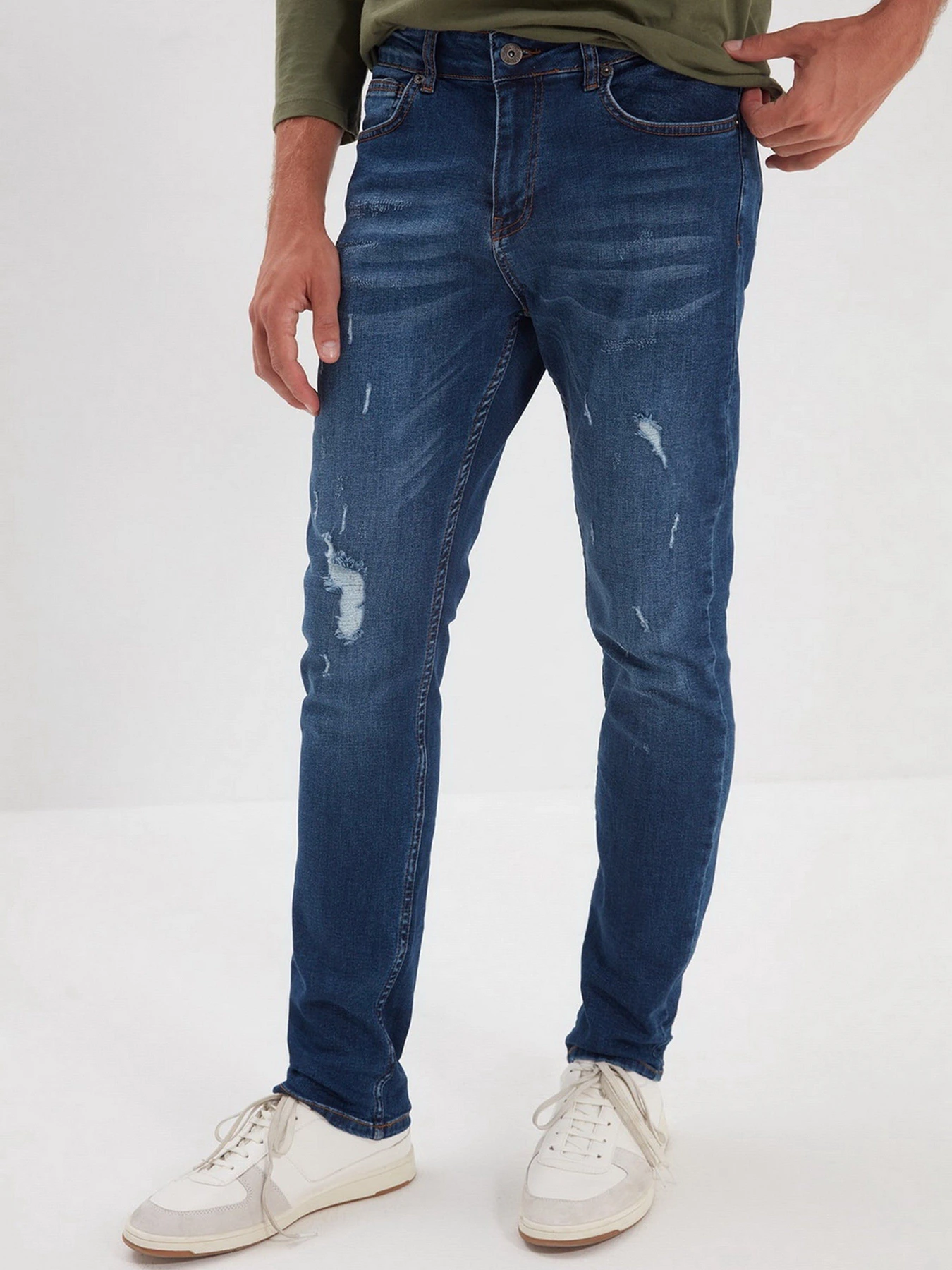 Джинси Trendyol Skinny модель TMNAW22JE0063/Indigo Джинси Trendyol Skinny модель TMNAW22JE0063/Indigo Фото