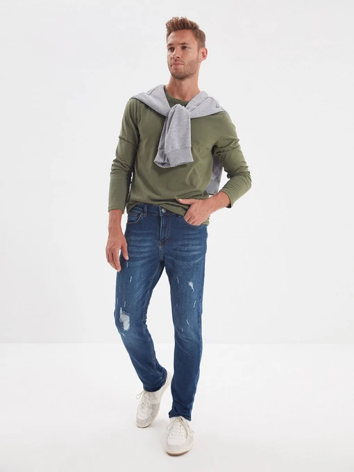 Джинси Trendyol Skinny модель TMNAW22JE0063/Indigo Фото
