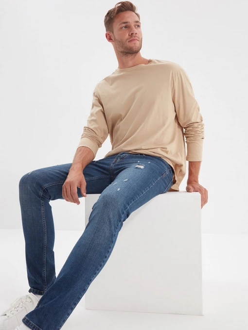 Джинси Trendyol Skinny модель TMNAW22JE0304/Lacivert Фото