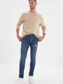 Джинси Trendyol Skinny модель TMNAW22JE0304/Lacivert Фото