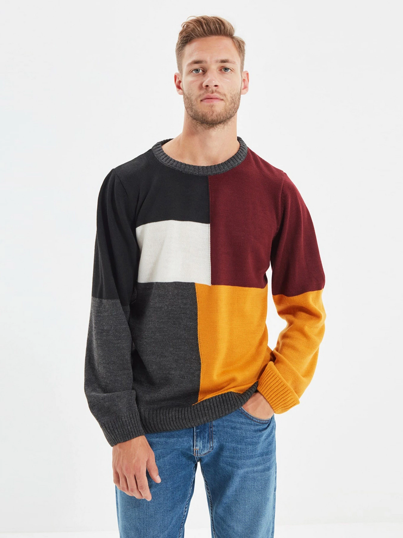 Светри та кардигани Trendyol модель TMNAW22KZ0122/Bordo Светри та кардигани Trendyol модель TMNAW22KZ0122/Bordo Фото