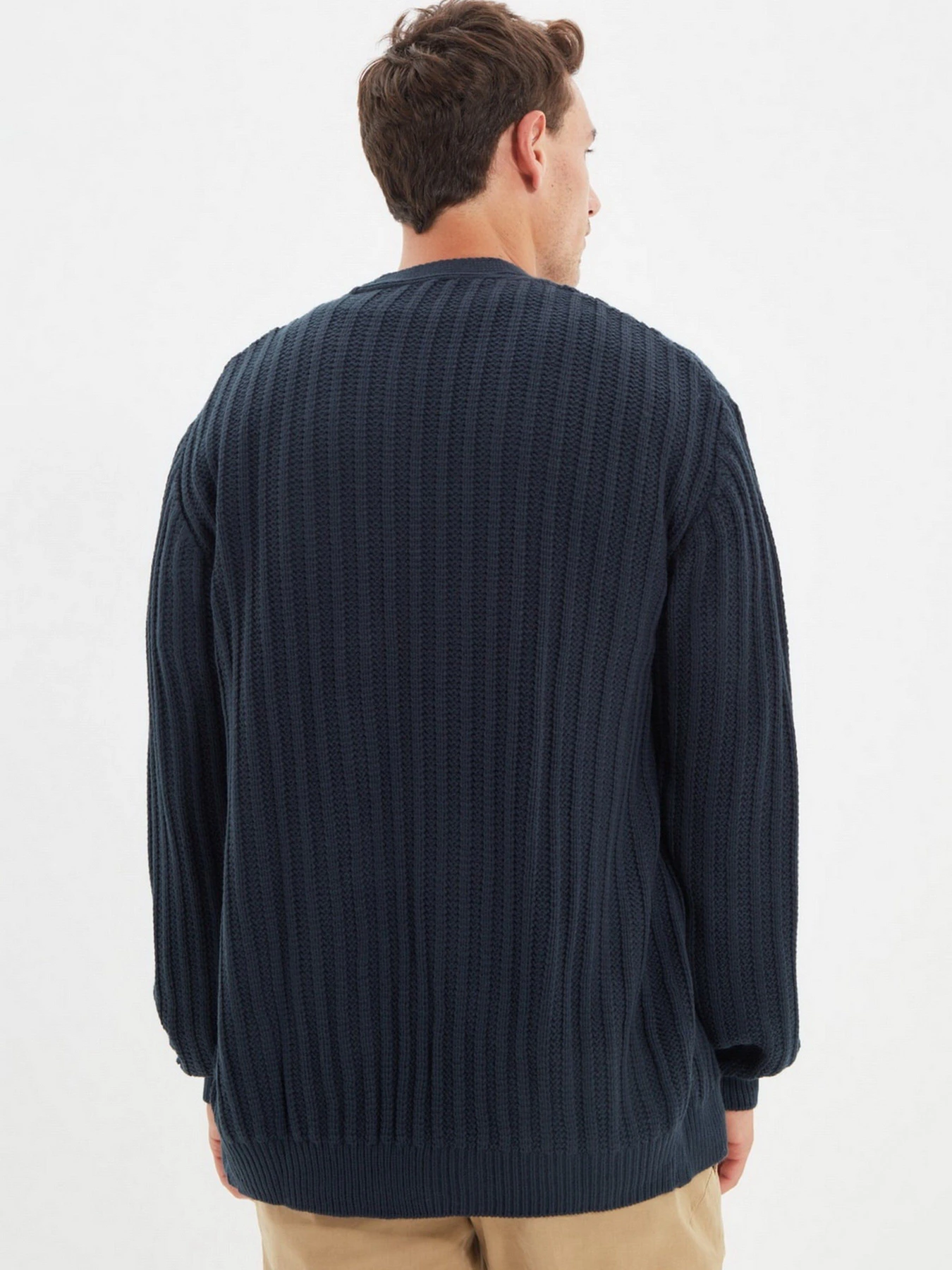 Светри та кардигани Trendyol модель TMNAW22KZ0138/Lacivert Светри та кардигани Trendyol модель TMNAW22KZ0138/Lacivert Фото