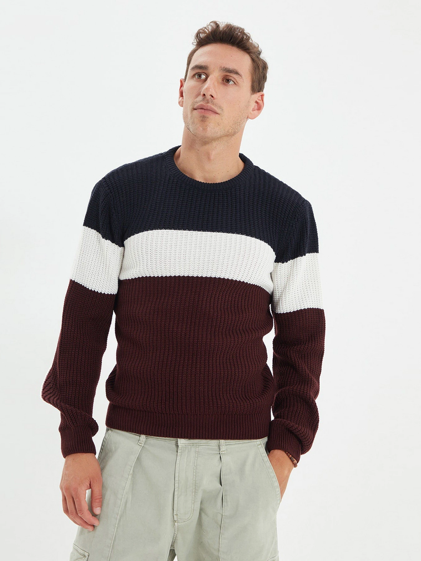 Светри та кардигани Trendyol модель TMNAW22KZ0140/Bordo Светри та кардигани Trendyol модель TMNAW22KZ0140/Bordo Фото