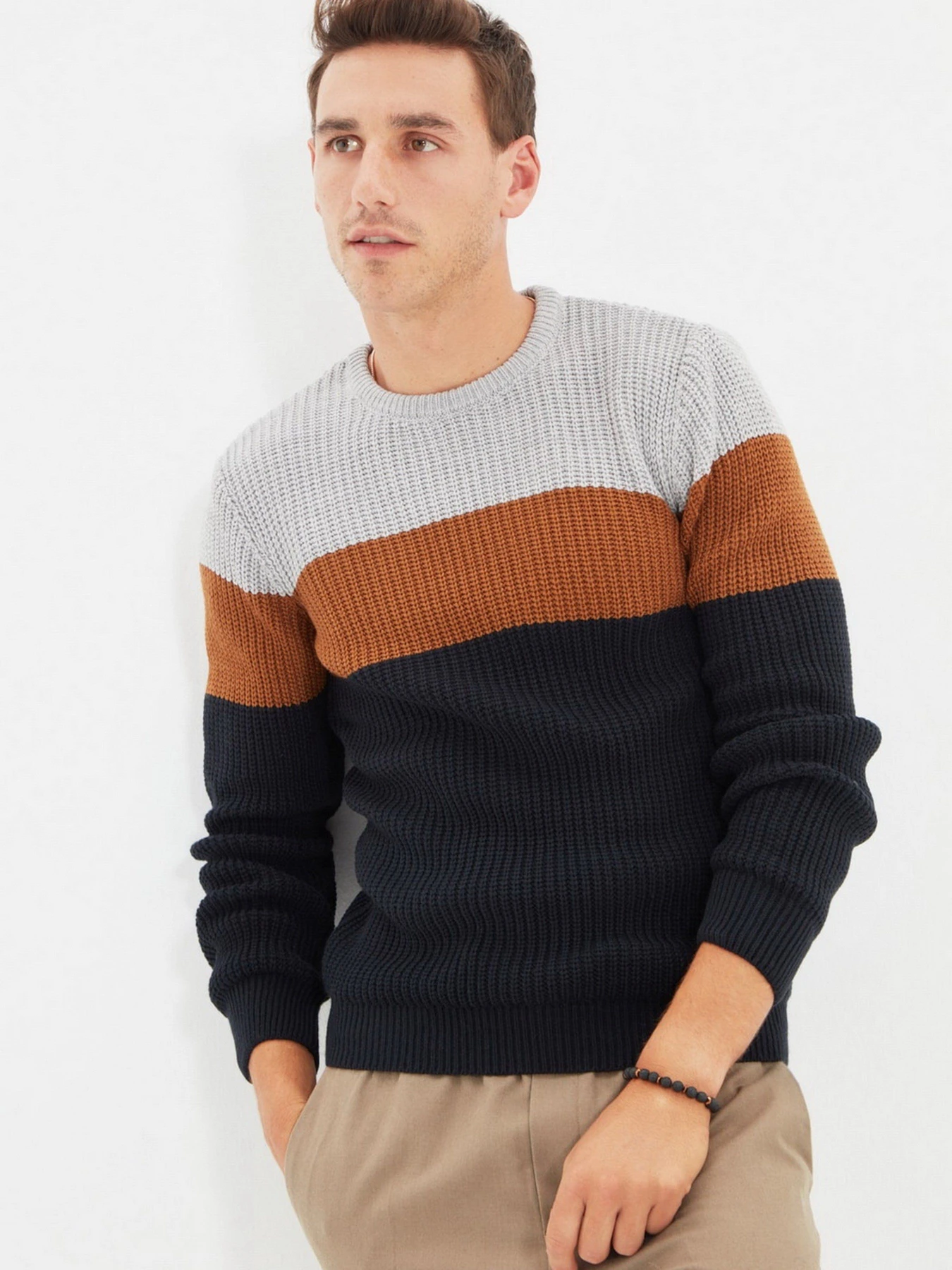 Светри та кардигани Trendyol модель TMNAW22KZ0140/Lacivert Светри та кардигани Trendyol модель TMNAW22KZ0140/Lacivert Фото