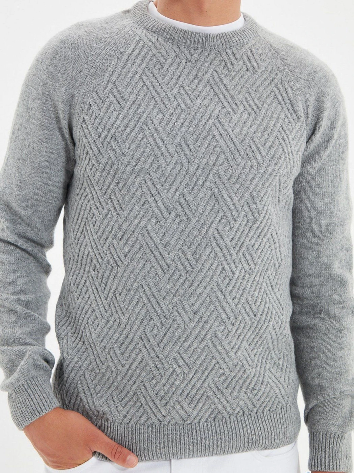 Светри та кардигани Trendyol модель TMNAW22KZ0290/Gri Светри та кардигани Trendyol модель TMNAW22KZ0290/Gri Фото