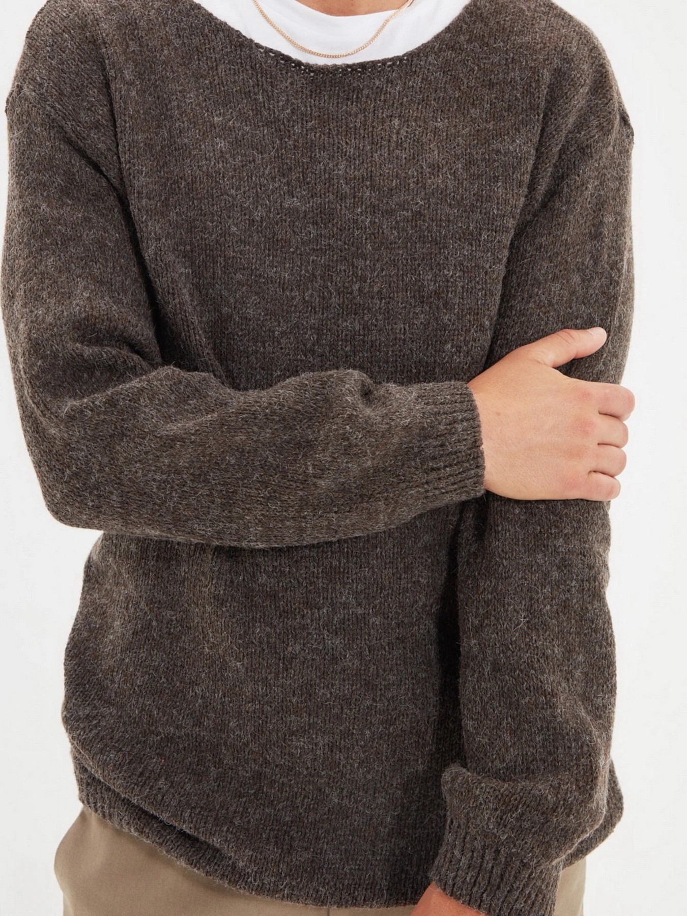 Светри та кардигани Trendyol модель TMNAW22KZ0292/Vizon Светри та кардигани Trendyol модель TMNAW22KZ0292/Vizon Фото