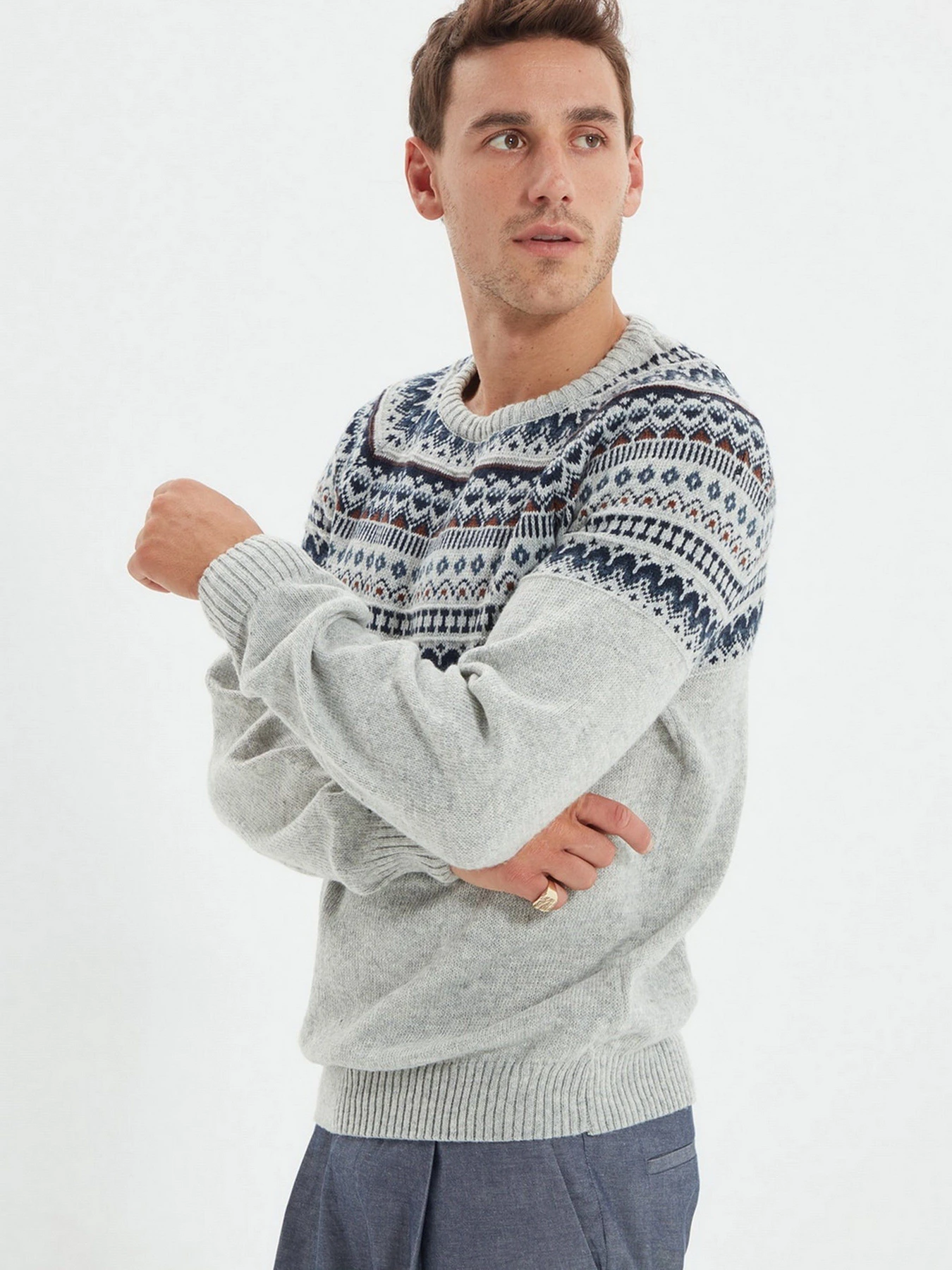 Светри та кардигани Trendyol модель TMNAW22KZ0297/Gri Светри та кардигани Trendyol модель TMNAW22KZ0297/Gri Фото
