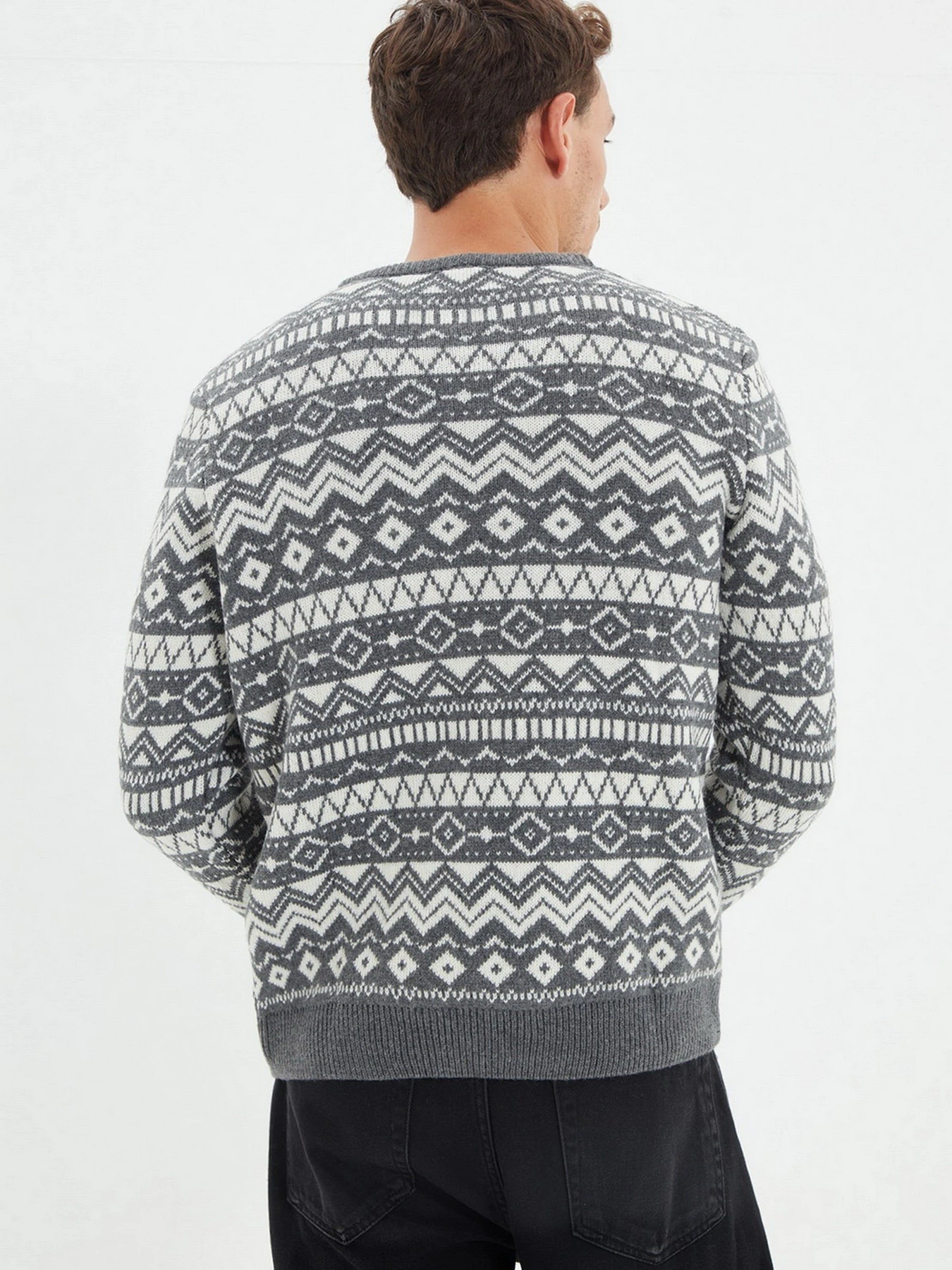 Светри та кардигани Trendyol модель TMNAW22KZ0298/Gri Светри та кардигани Trendyol модель TMNAW22KZ0298/Gri Фото