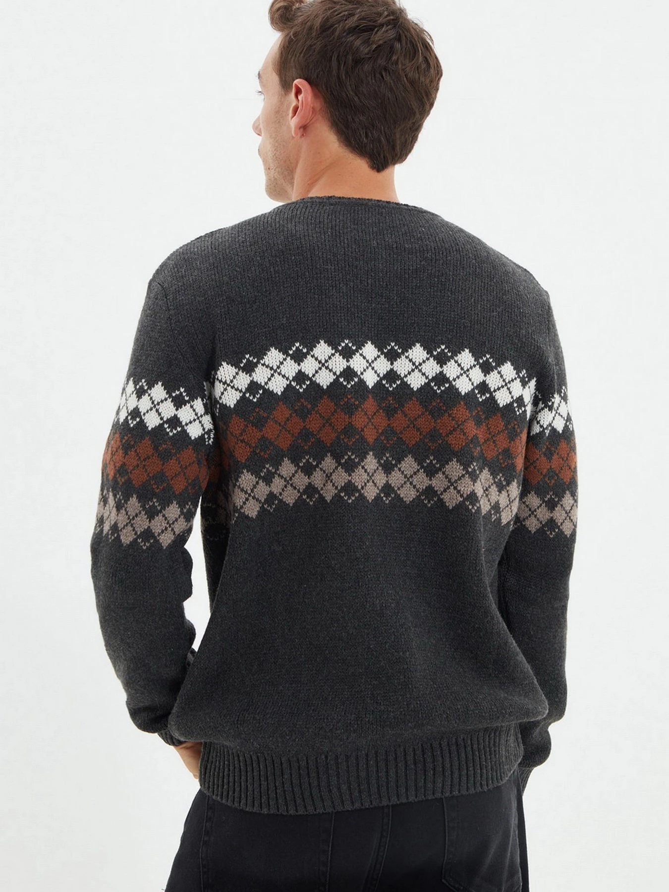 Светри та кардигани Trendyol модель TMNAW22KZ0299/Antrasit Светри та кардигани Trendyol модель TMNAW22KZ0299/Antrasit Фото