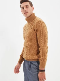Свитры и кардиганы Trendyol модель TMNAW22KZ0302/Camel Фото