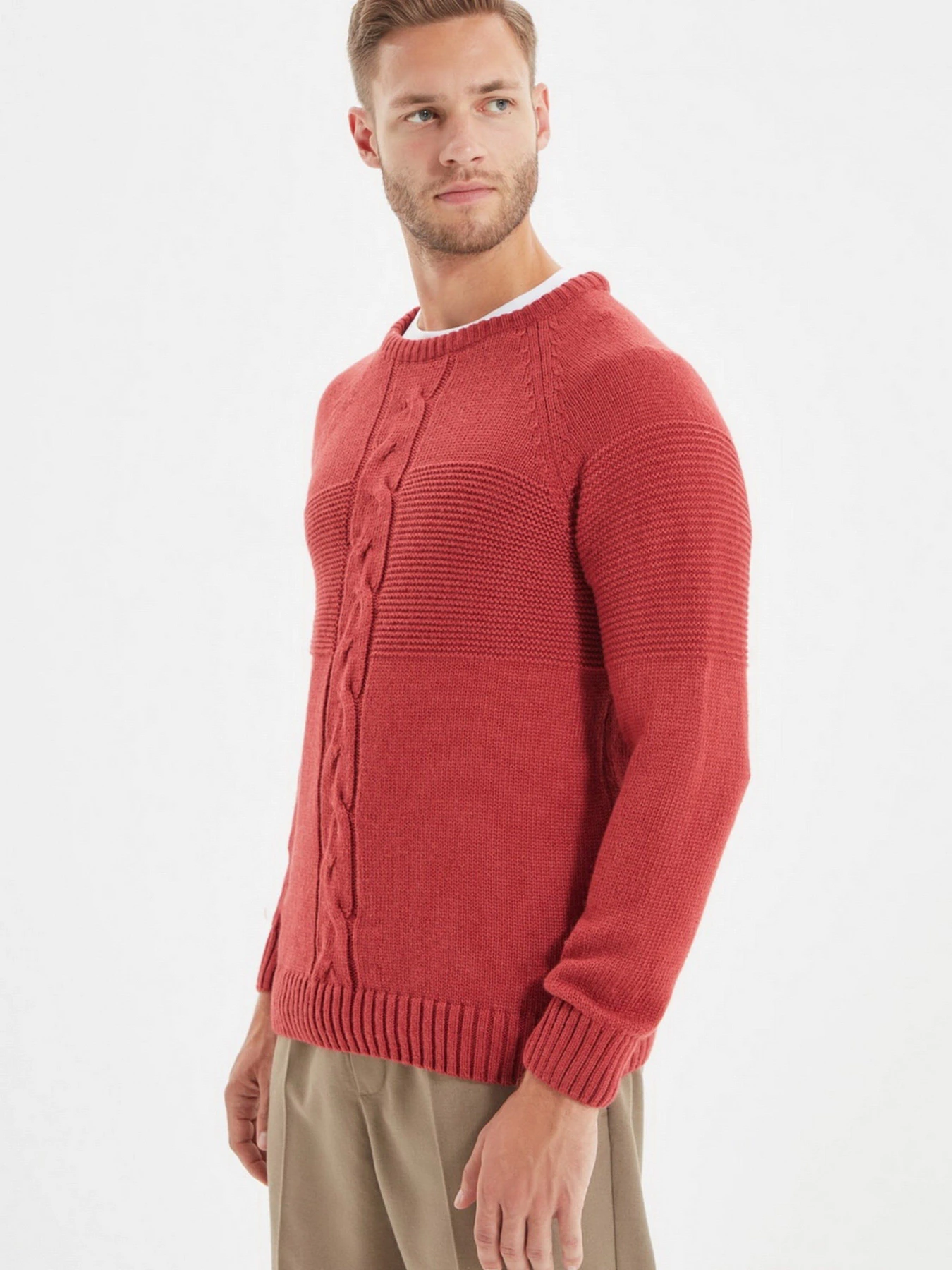 Светри та кардигани Trendyol модель TMNAW22KZ0320/Gul Kurusu Светри та кардигани Trendyol модель TMNAW22KZ0320/Gul Kurusu Фото