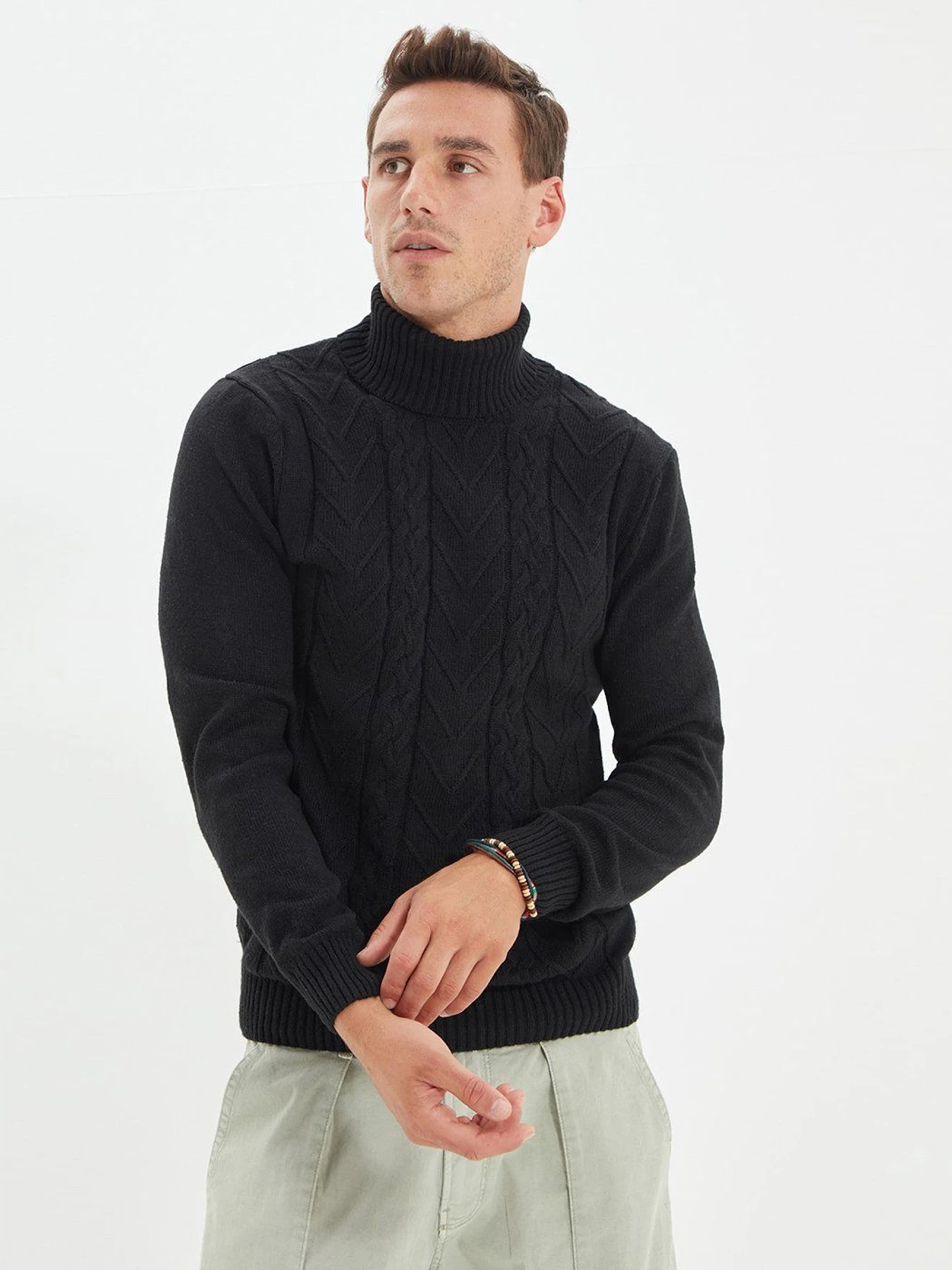Свитры и кардиганы Trendyol модель TMNAW22KZ0322/Siyah Свитры и кардиганы Trendyol модель TMNAW22KZ0322/Siyah Фото