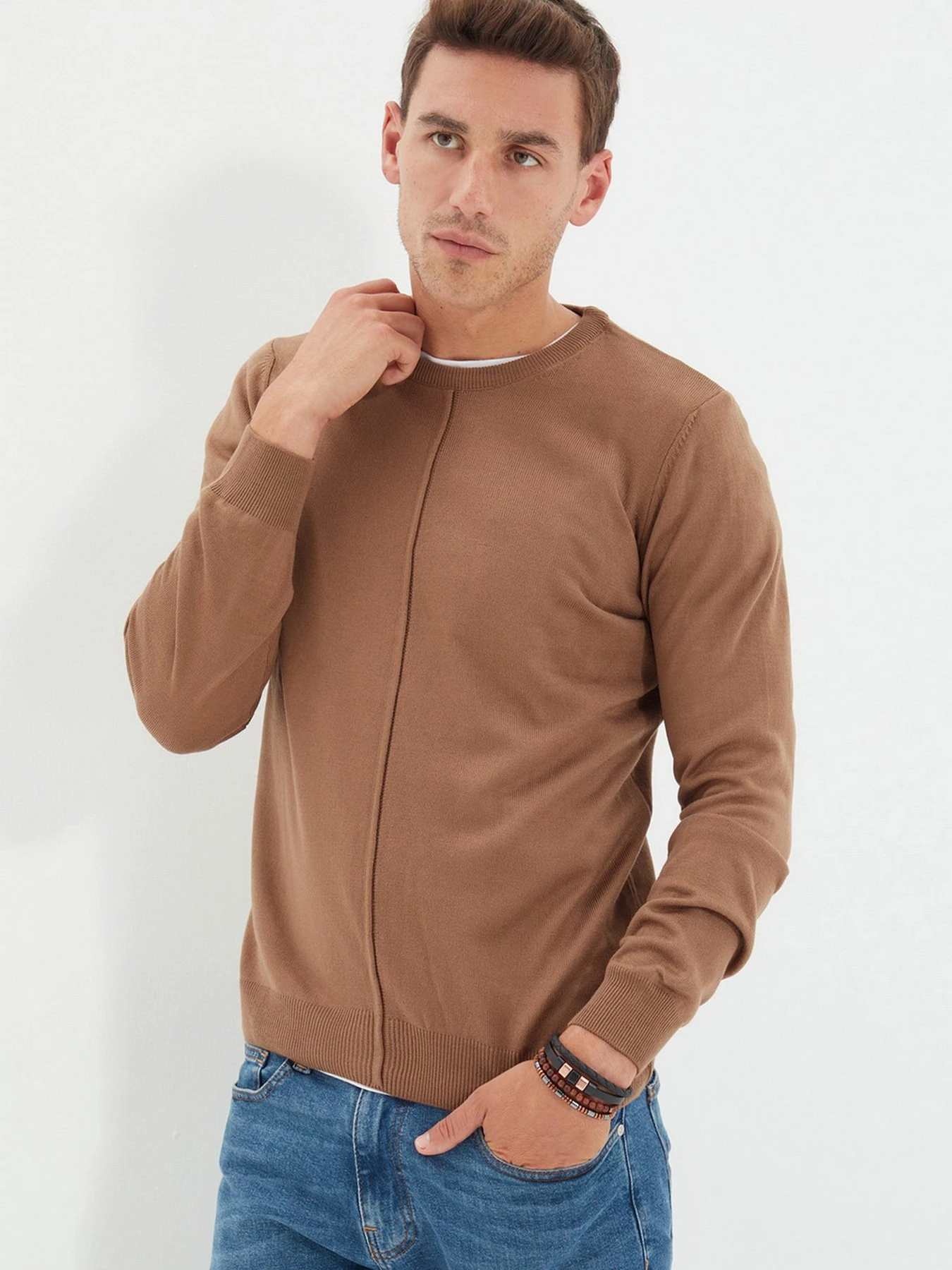 Светри та кардигани Trendyol модель TMNAW22KZ0339/ACik Kahverengi Светри та кардигани Trendyol модель TMNAW22KZ0339/ACik Kahverengi Фото