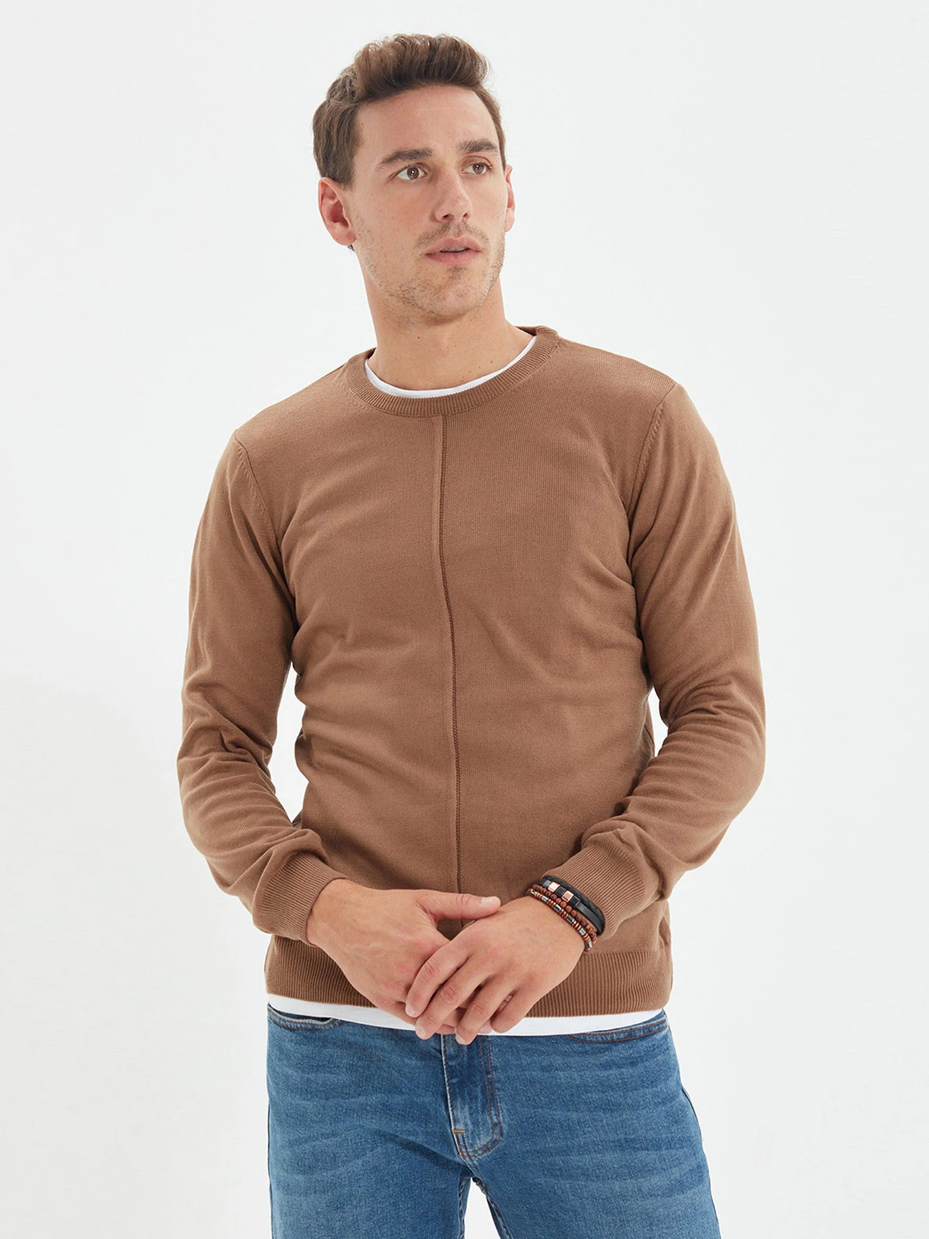 Светри та кардигани Trendyol модель TMNAW22KZ0339/ACik Kahverengi Светри та кардигани Trendyol модель TMNAW22KZ0339/ACik Kahverengi Фото