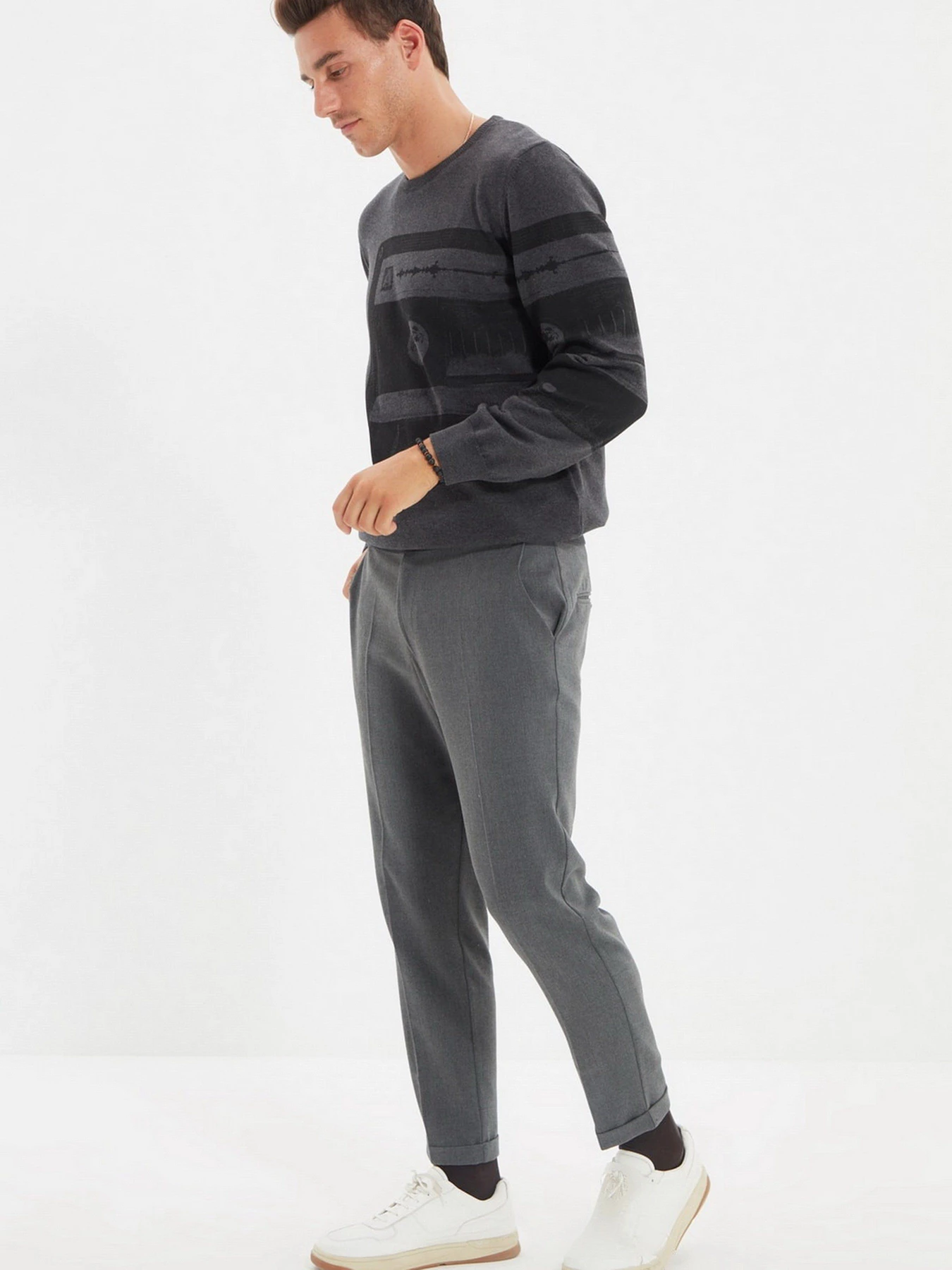 Брюки Trendyol модель TMNAW22PL0117/Gri Фото
