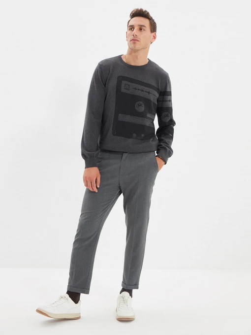 Брюки Trendyol модель TMNAW22PL0117/Gri Фото