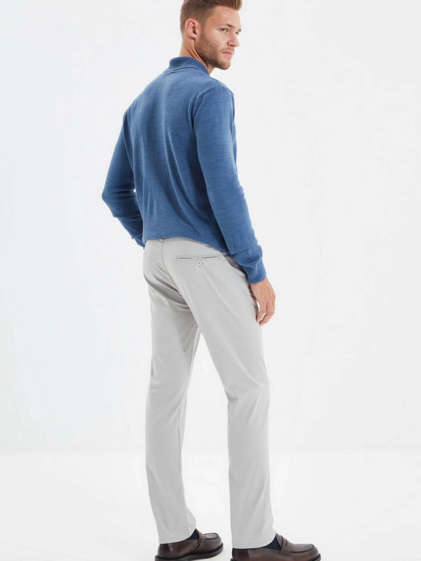 Брюки Trendyol модель TMNAW22PL0192/Gri Фото