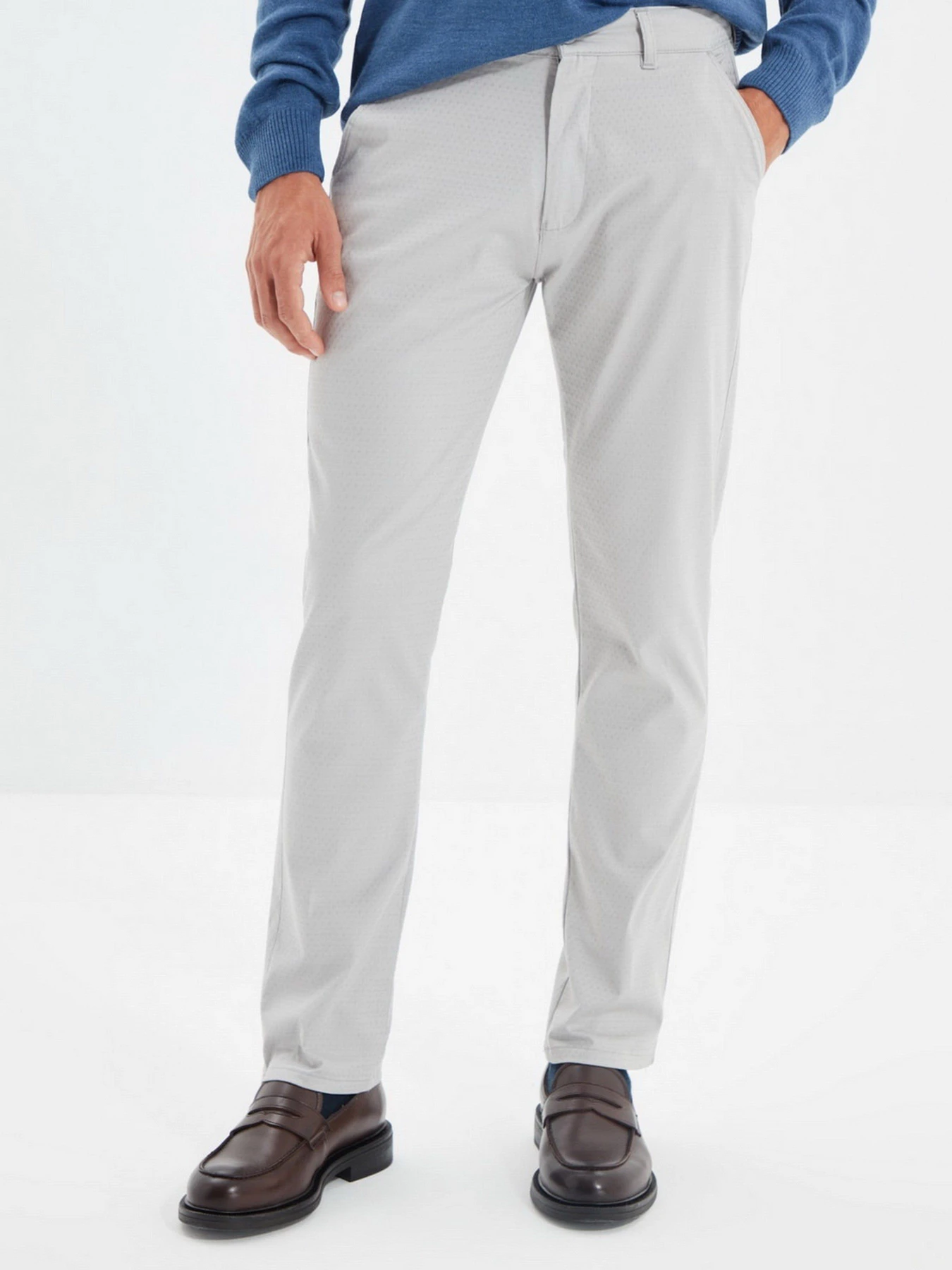 Брюки Trendyol модель TMNAW22PL0192/Gri Фото