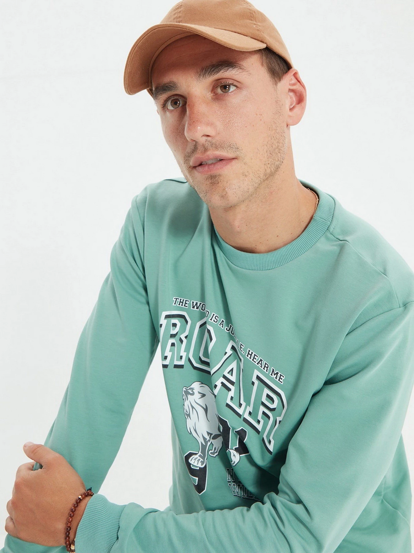 Худи и свитшоты Trendyol модель TMNAW22SW0097/Mint Худи и свитшоты Trendyol модель TMNAW22SW0097/Mint Фото