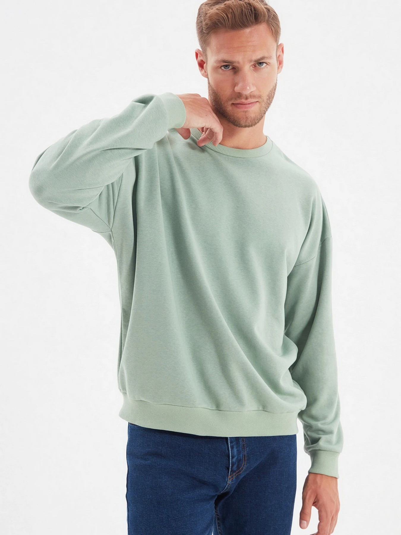 Худи и свитшоты Trendyol модель TMNAW22SW0612/Mint Худи и свитшоты Trendyol модель TMNAW22SW0612/Mint Фото