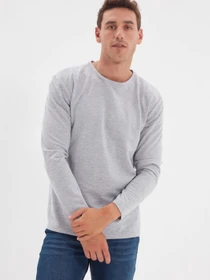 Худи и свитшоты Trendyol модель TMNAW22TS0056/Gri Фото