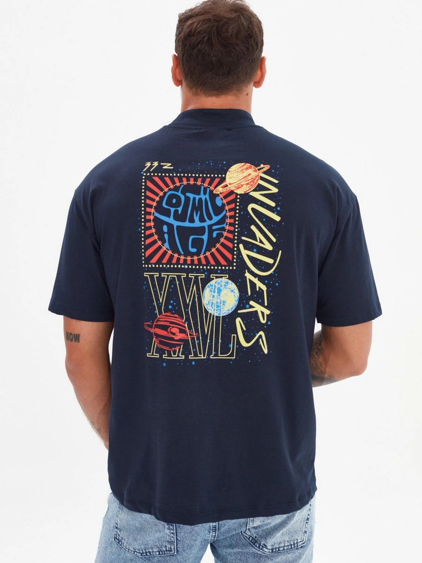 Футболки и поло Trendyol модель TMNSS21TS0381/Lacivert Футболки и поло Trendyol модель TMNSS21TS0381/Lacivert Фото