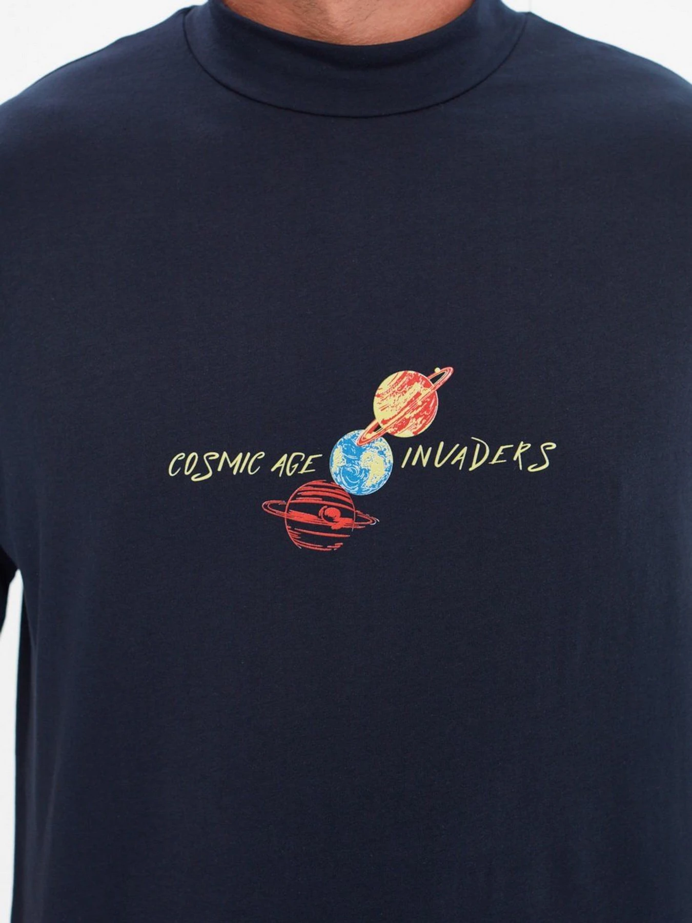 Футболки и поло Trendyol модель TMNSS21TS0381/Lacivert Футболки и поло Trendyol модель TMNSS21TS0381/Lacivert Фото