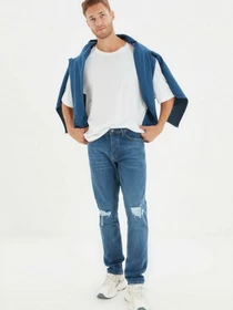 Джинси Trendyol Slim модель TMNAW22JE0212/Indigo Фото