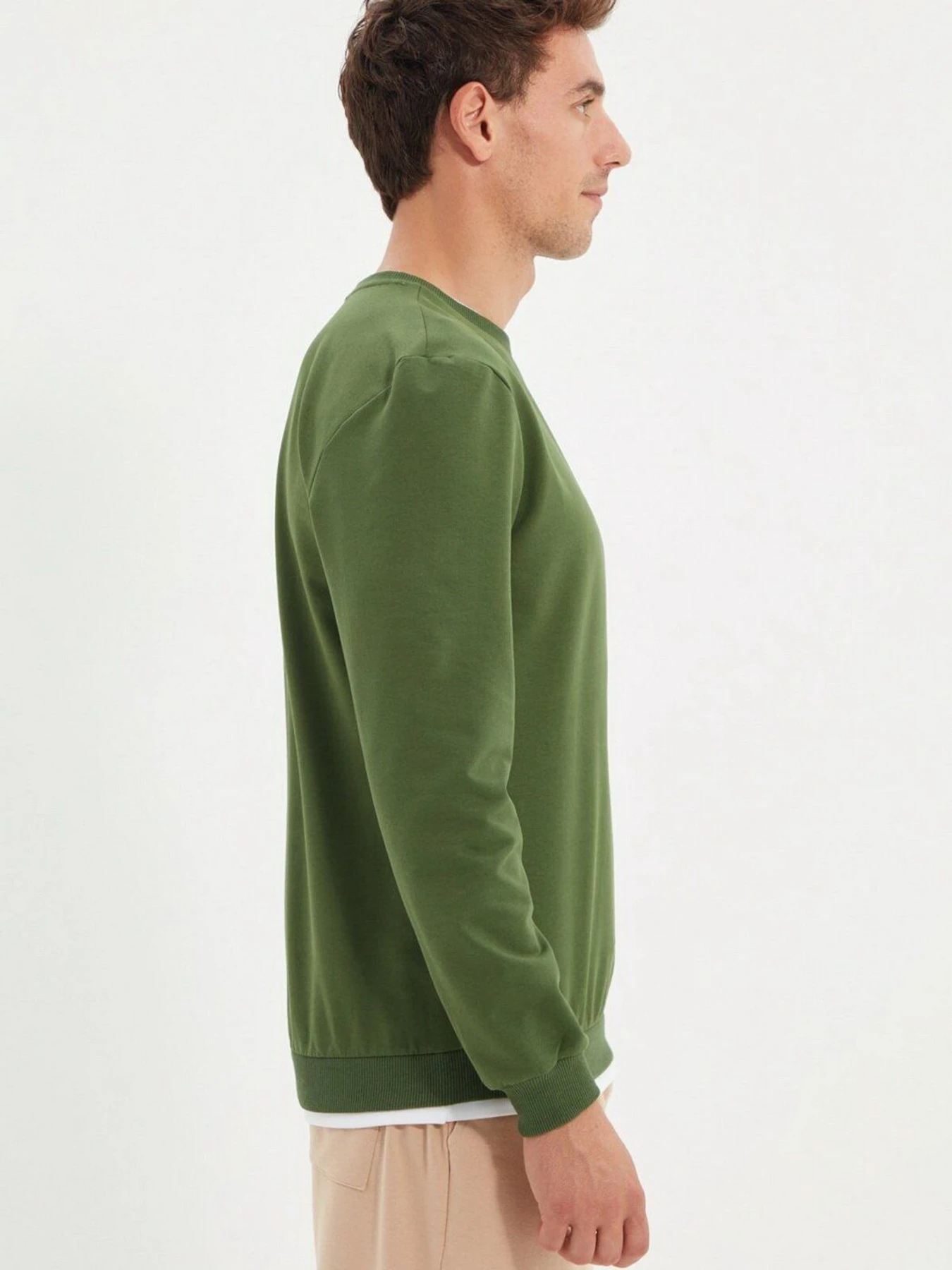 Худи и свитшоты Trendyol модель TMNAW22SW0658/Haki Худи и свитшоты Trendyol модель TMNAW22SW0658/Haki Фото