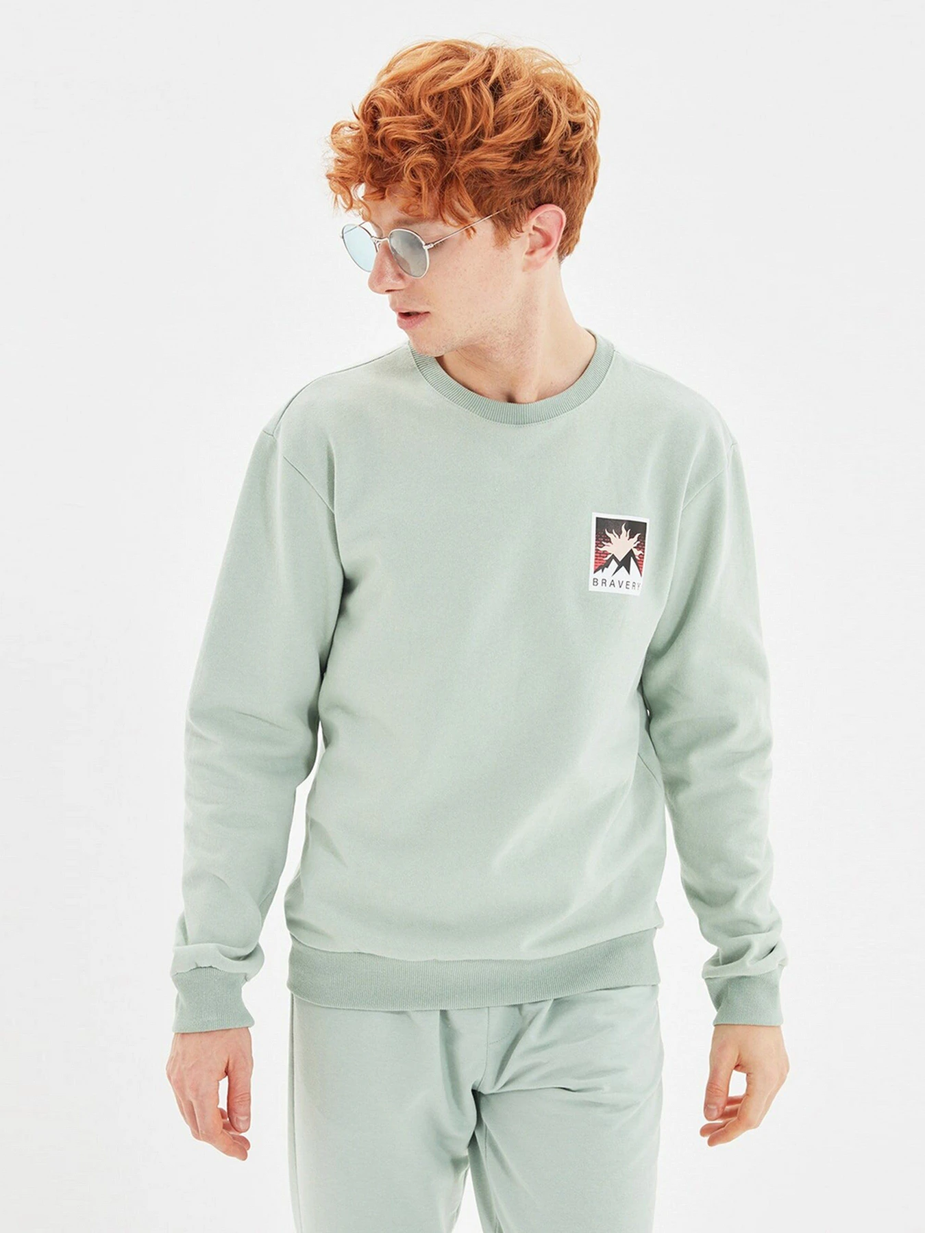 Худи и свитшоты Trendyol модель TMNAW22SW0383/Mint Худи и свитшоты Trendyol модель TMNAW22SW0383/Mint Фото
