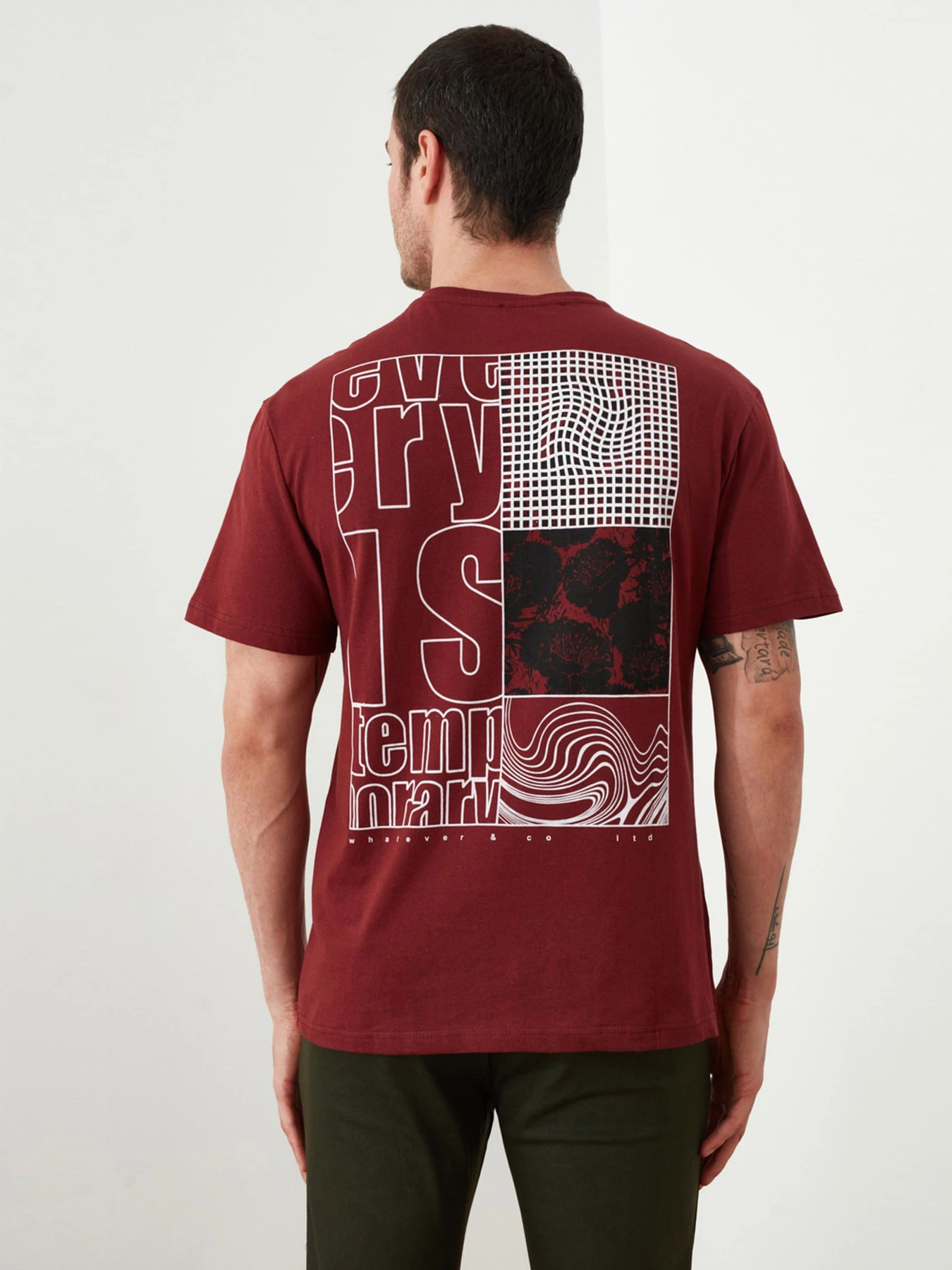 Футболки и поло Trendyol модель TMNSS20TS0656/Bordo Футболки и поло Trendyol модель TMNSS20TS0656/Bordo Фото