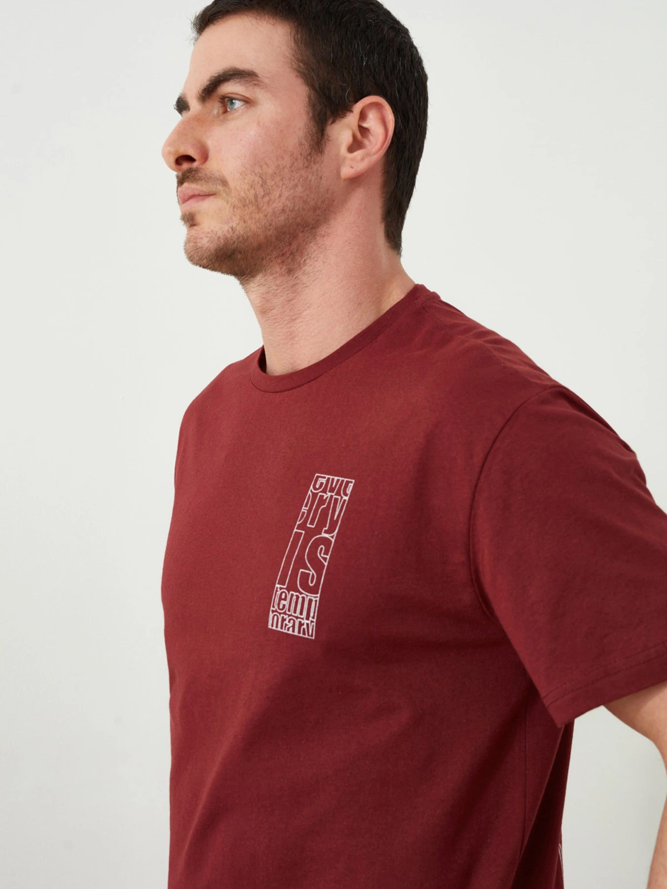Футболки и поло Trendyol модель TMNSS20TS0656/Bordo Футболки и поло Trendyol модель TMNSS20TS0656/Bordo Фото