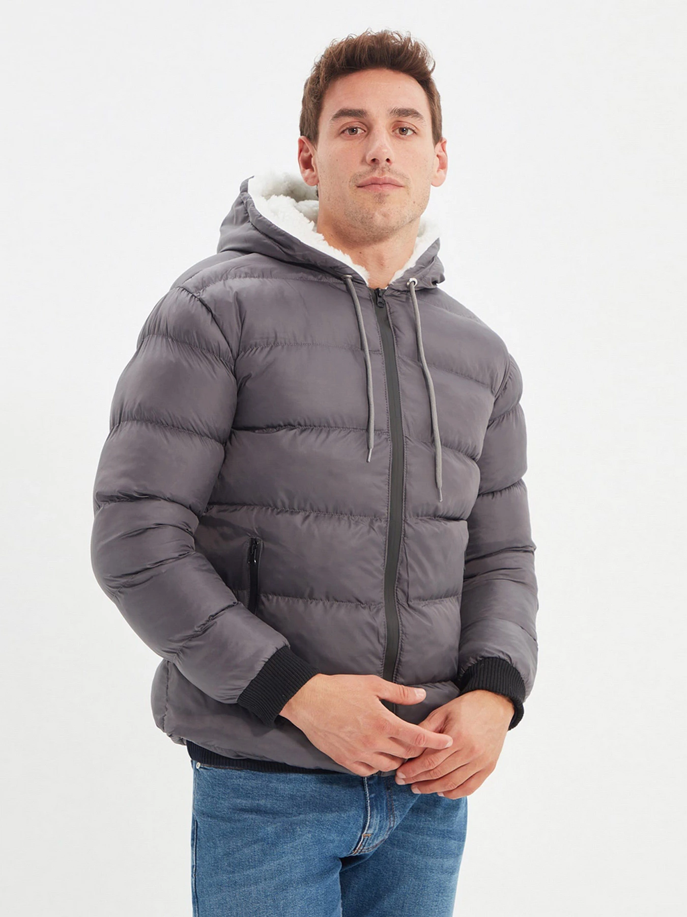 Куртки та дублянки Trendyol модель TMNAW22MO0129/Fume Куртки та дублянки Trendyol модель TMNAW22MO0129/Fume Фото