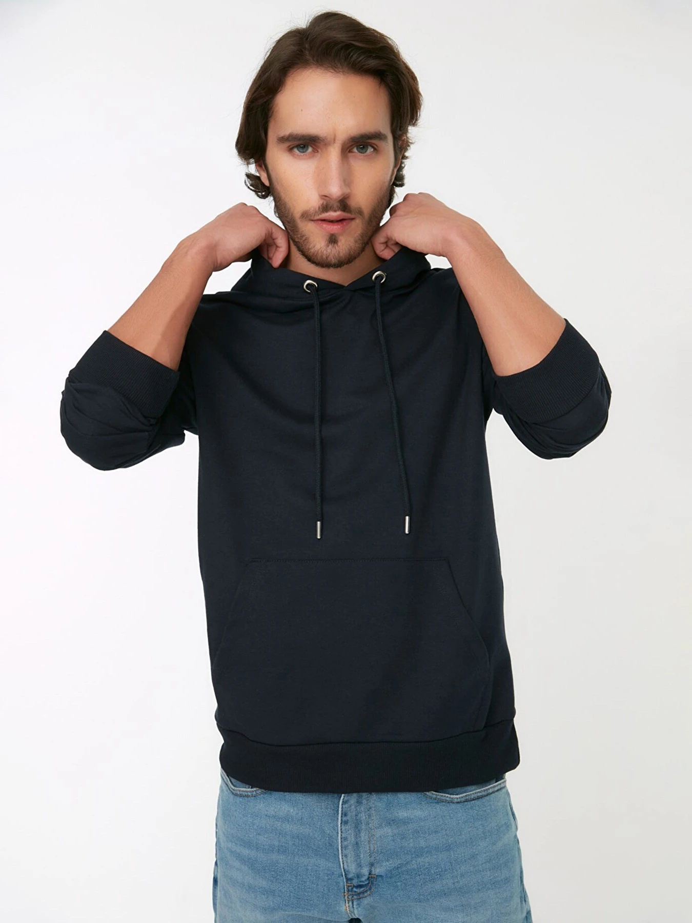 Худи и свитшоты Trendyol модель TMNAW20SW0162/Lacivert Фото