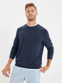 Худи и свитшоты Trendyol модель TMNAW22SW0658/Lacivert Фото