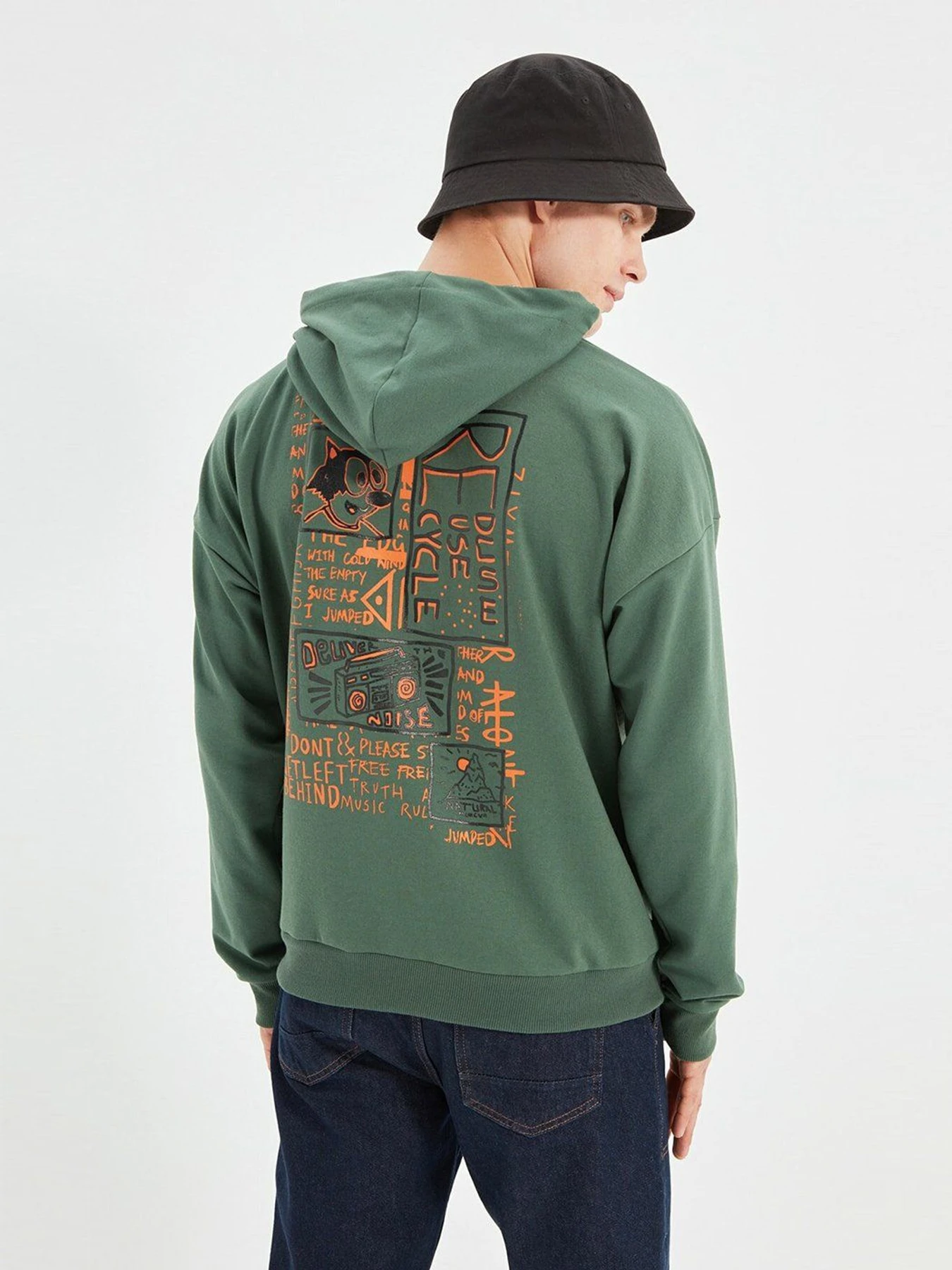 Худі та світшоти Trendyol модель TMNAW22SW0149/Yesil Худі та світшоти Trendyol модель TMNAW22SW0149/Yesil Фото