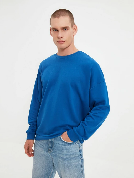 Худи и свитшоты Trendyol модель TMNAW22SW0612/Indigo Фото